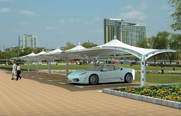 膜結構停車棚 膜結構停車棚
